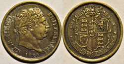 George III - 1 Shilling 1820 - Contemporary Counterfeit