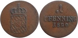 Maximilian I Joseph - 1 Pfenning 1820 - Kingdom of Bavaria