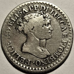 1807 Principauté de Lucca & Piombino, 1 Franco - Felix & Elisa Napoleon