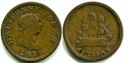 George III - HalfPenny Token, 1815 Halifax