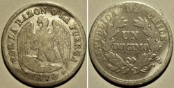 Chile - Un Decimo 1870 Santiago