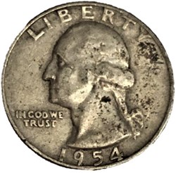 1954 Denver Quarter Dollar