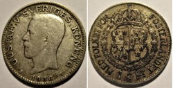 Gustaf V of Sweden - 1 Krona 1936