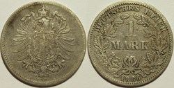 Wilhelm I - 1 Mark 1886, Karlsruhe - German Empire