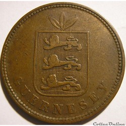 States of Guernsey - 4 Doubles 1864 (ex.3)