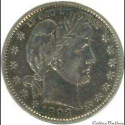1892 Quarter Dollar