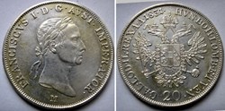 1831 Mailand 20 Kreuzer - Franz I of Austria