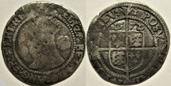 Elizabeth I Tudor - Three Pence 1572 - Kingdom of England