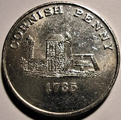 1735-1988 Cornish Penny - Poldark Mine, Cornwall, England