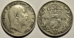 Edward VII - 3 Pence 1910 - United Kingdom