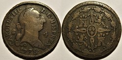 1778 - 4 Maravedis Segovia Pattern - Carlos III de España
