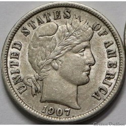 1907 Dime
