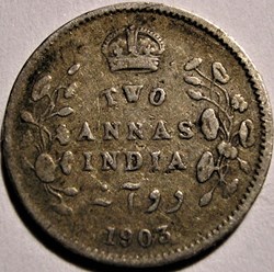 Edward VII - Two Annas 1903 - British India (ex.3)