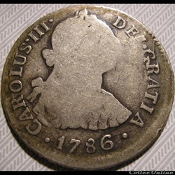 Peru - 2 Reales 1786 Lima - Carlos III de España
