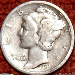 1917 Denver Dime - Small D