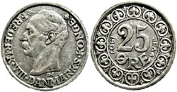 Frederik VIII Denmark - 25 Øre 1907