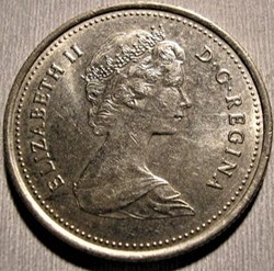Elizabeth II - 25 Cents 1986