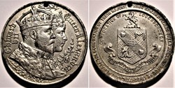 Edward VII & Alexandra - 1902 Coronation Medal, Loughborough - UK