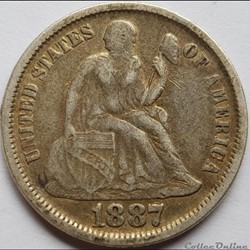 1887 Dime / 10 Cents
