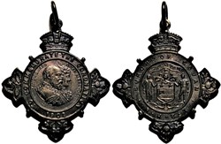 Edward VII & Alexandra - 1902 Coronation Medallion to Burgh of Govan, Glasgow District, Scotland