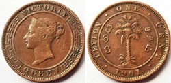 Victoria - One Cent 1901 - Ceylon