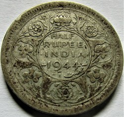 George VI - Half Rupee 1944 Lahore - British India
