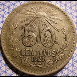 México - 1920 - 50 Centavos - Estados Unidos Mexicanos