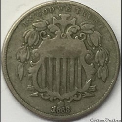 1868 5 Cents (ex.3)