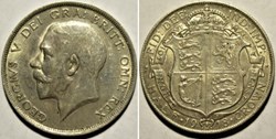 George V - Half Crown 1918 - Great Britain (2)
