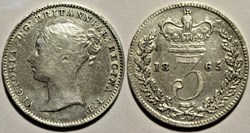 Victoria - 3 Pence 1865 - Kingdom of Great Britain