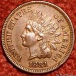 1881 One Cent (ex.2)