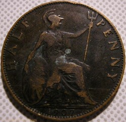 Edward VII - Half Penny 1907 - Great Britain