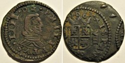 1661 Madrid - 8 Maravedis - Felipe IV de España - Error