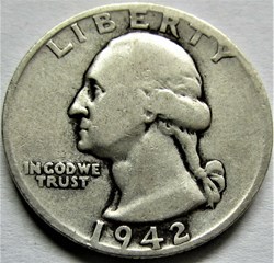 1942 San Francisco Quarter Dollar