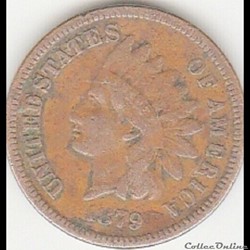 1879 One Cent (ex.2)