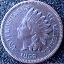 1859 One Cent (ex.2)