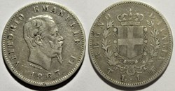 1863 Regno d'Italia, Lira, Torino- Vittorio Emanuele II