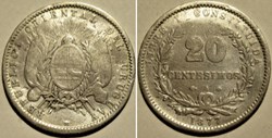 Uruguay - 20 Centesimos 1877 A