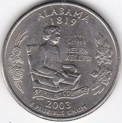 2003 D Quarter Dollar - Alabama State