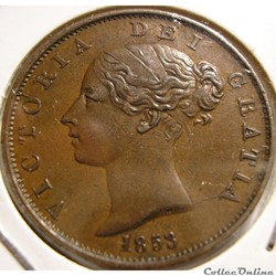 Victoria - HalfPenny 1853 - Kingdom of Great Britain