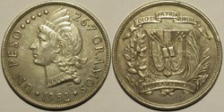 Dominican Republic - 1 Peso 1952