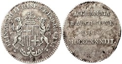 1833 Barcelona - Aclamación de Isabel II de España
