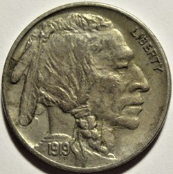 1919 5 Cents - 3 Errors (ex.2)