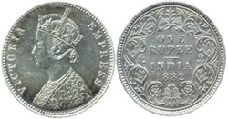 Victoria - One Rupee 1882 Calcutta - British India