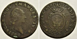 1800 Royaume de Sardaigne, 7.6 Soldi - Charles-Emmanuel IV de Savoie (ex.2)