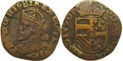Philip II of Spain - 1 Oord 1589 - Bruges, Spanish Netherlands