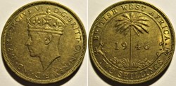 George VI - Two Shillings 1946 H - West Africa