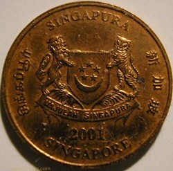 Singapore - 1 Cent 2001