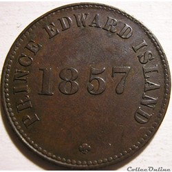 Prince Edward 1857 - HalfPenny Token Self Government