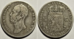 Willem II of Nederland - ½ Gulden 1848/47 - Overdate